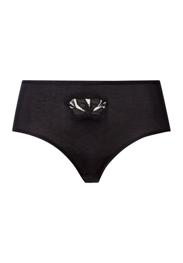 Kalea Floral Embroidered Full Briefs | Black 70850-019